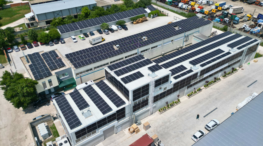 Exellpack PV System on roof